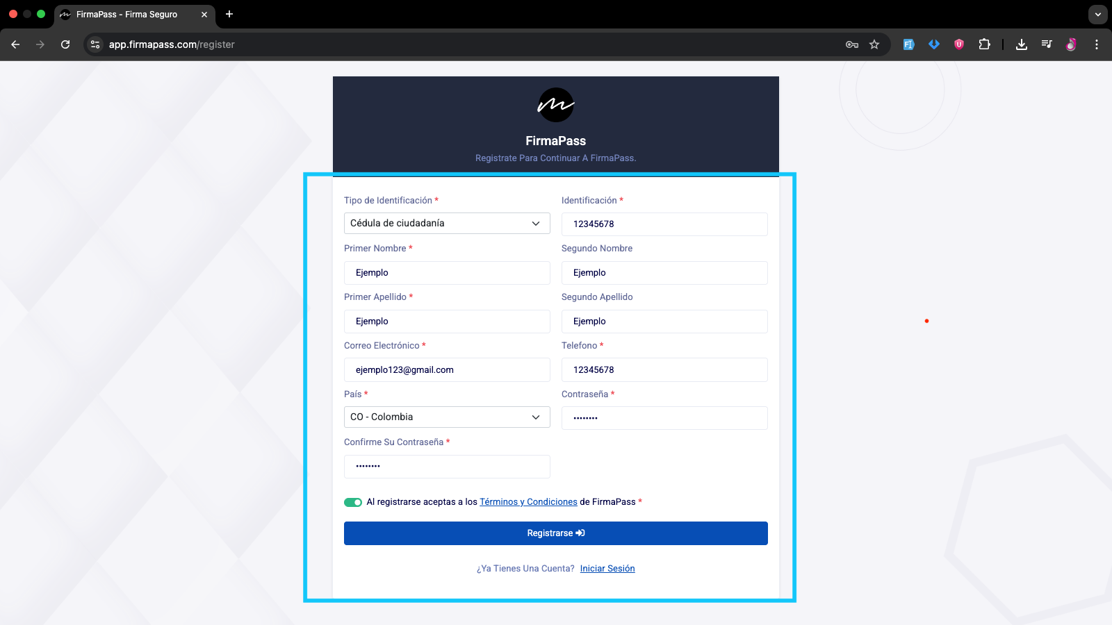 Como me registro en FirmaPass?